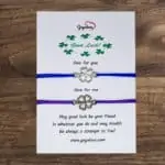 Zapestnica za srečo štirilistna deteljica