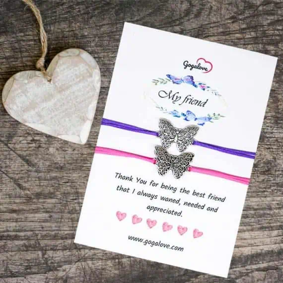 Zapestnice za prijateljice Metuljčki za srečo