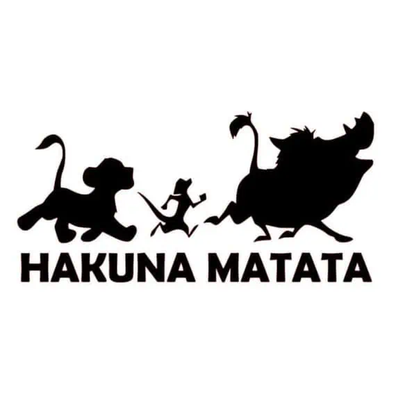 nalepka za avto hakuna matata
