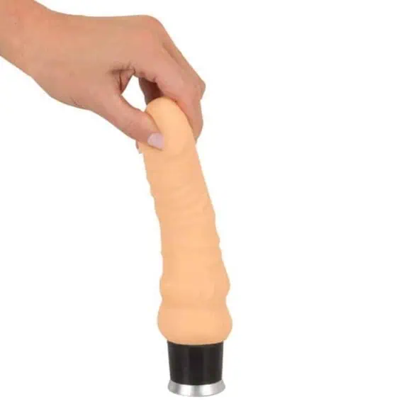 realistični vibrator v obliki penisa naravni