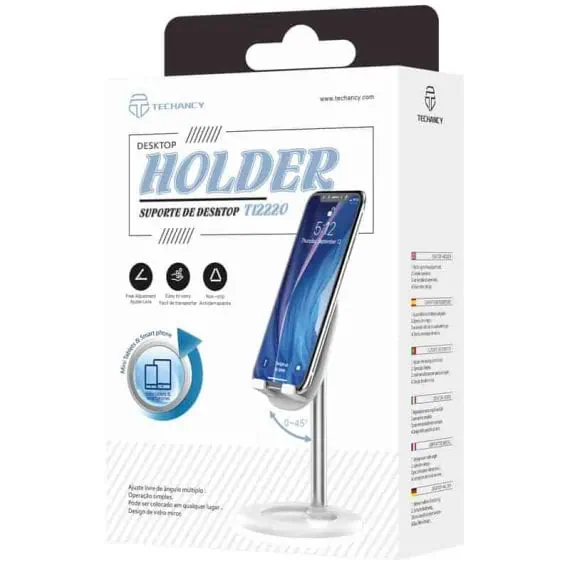 stojalo za telefon namizno z ogledalom