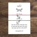 Zapestnica prijateljstva Sidro rdeča barva