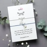 Zapestnica sidro modra in siva barva