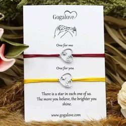 Zapestnica prijateljstva Srce z zvezdicami