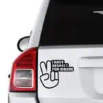 Nalepka I have respect for bikers