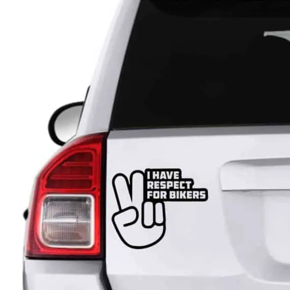 Nalepka I have respect for bikers