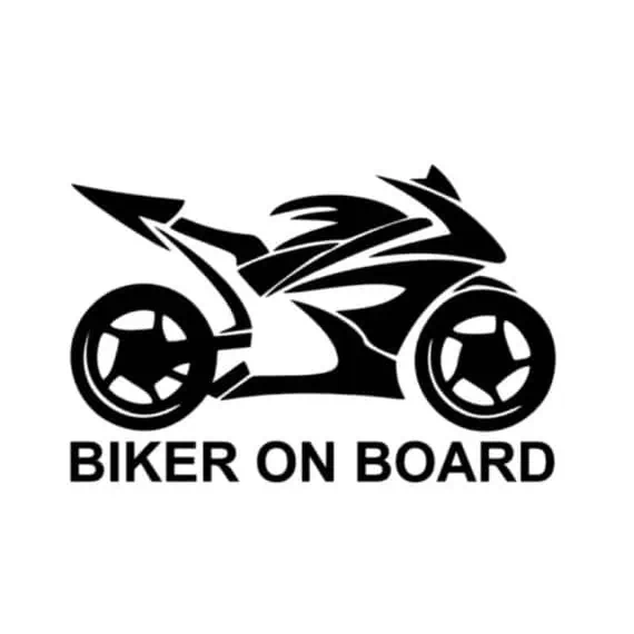 Nalepka za motoriste BIKER ON BOARD