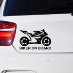 biker on board nalepka