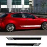 bočna nalepka za avto črte črne barve