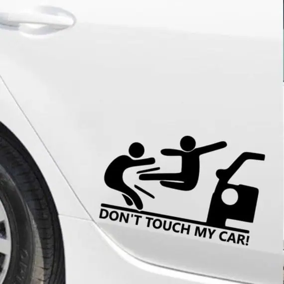 dont touch my kart nalepka za avto