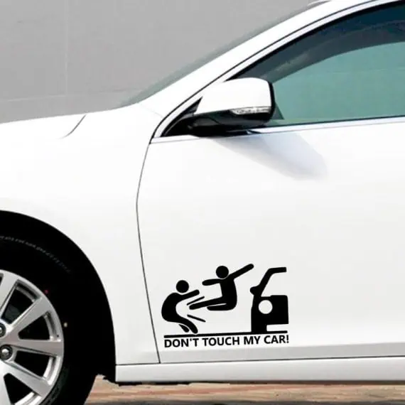 karate nalepka za avto dont touch my car