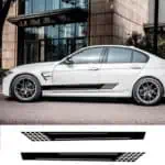 stranska nalepka za avto črne barve črte