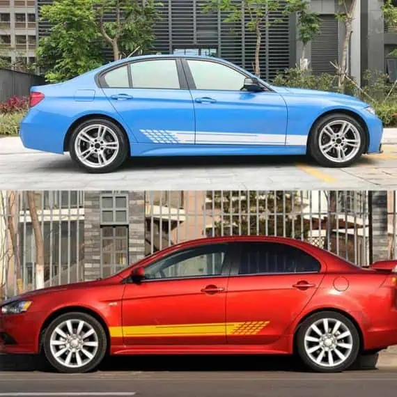 stranske nalepke za avto zmagovalne črte