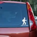 avto nalepka odšel na pohod