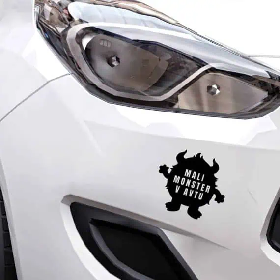 monster v avtu nalepka za avto