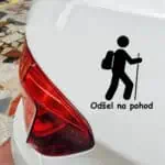 nalepke za avto poodniške z napisom