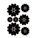 nalepke za avto rože srčki