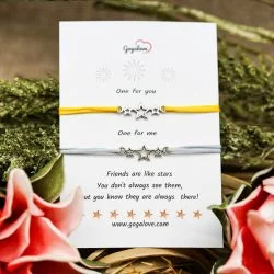 zapestnice prijateljstva zvezdice rumene