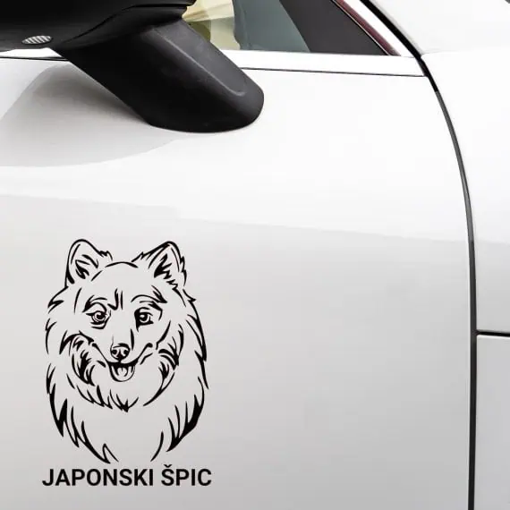 nalepke za avto japonski špic