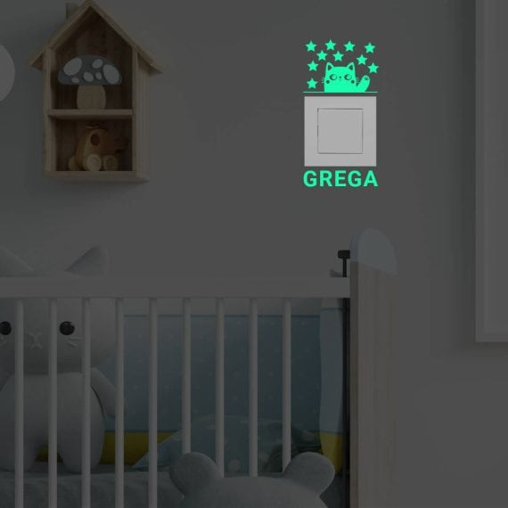 nalepka svetleča za otroško stikalo
