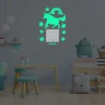 nalepke za otroško sobo nočne unicorn