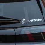 Nalepke za avto TikTok username