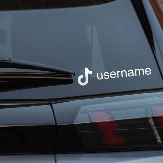 Nalepke za avto TikTok username