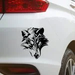 prekrasen volk nalepka za avto
