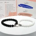 Za pare zapestnice črna in bela