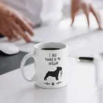 Skodelica za kavo francoski buldog I just want to go outside