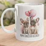 Tisk na skodelice francoski buldog mama