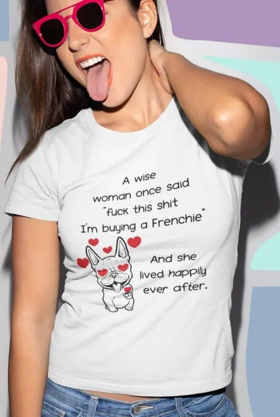 francoski buldog tiskanje majic