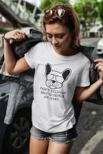 french bulldog because people are dicks majica s tiskom