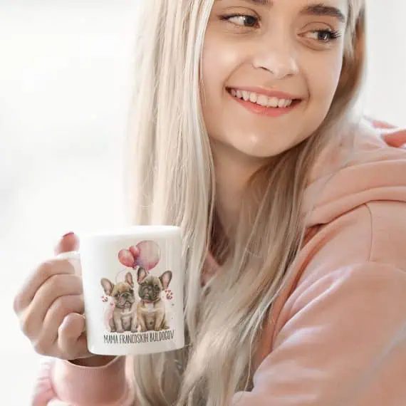skodelica francoski buldog personalizacija
