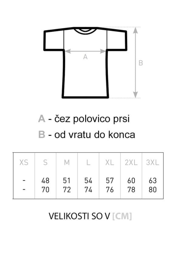 Velikost majice moški