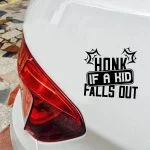 Honk if a kid falls nalepka