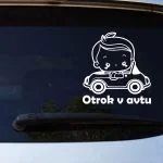 nalepka kabriolet in otrok za avto