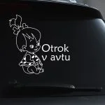 nalepka za avtomobilska stekla otrok v avtu