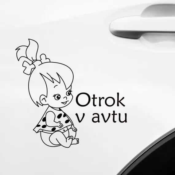 punca v avtu nalepke