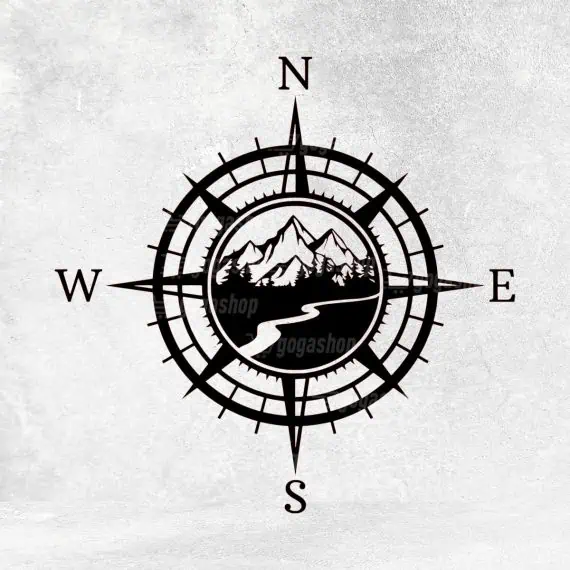 Nalepka za avtodom kompas