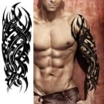 Tattoo za celo roko začasni moderne linije