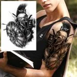 Začasni tattoo ŠPARTANSKI BOJEVNIK