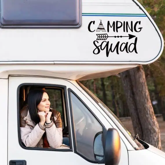 camping squad nalepka na avtodomu