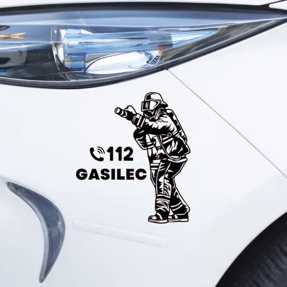 112 gasilci nalepka za avto