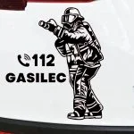 Gasilec nalepke 112