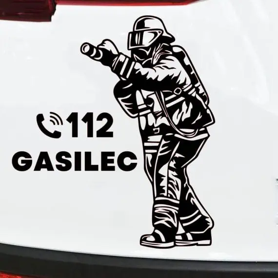 Gasilec nalepke 112
