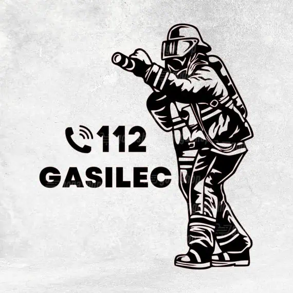 Nalepka gasilec 112