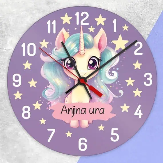 Stenska ura za punčke unicorn