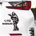 nalepke gasilec s številko 112