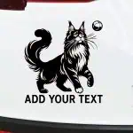 Nalepka za avto Maine Coon mačka